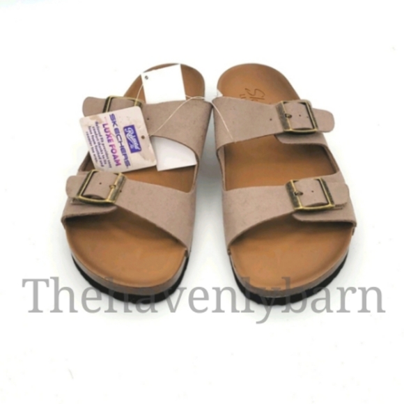 Skechers Ladies Two Strap Sandal Birkenstock like NIB - Picture 6 of 6